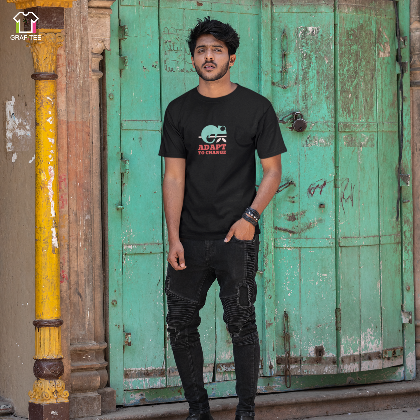 Adapt To Change - Graftee Typography 240 GSM