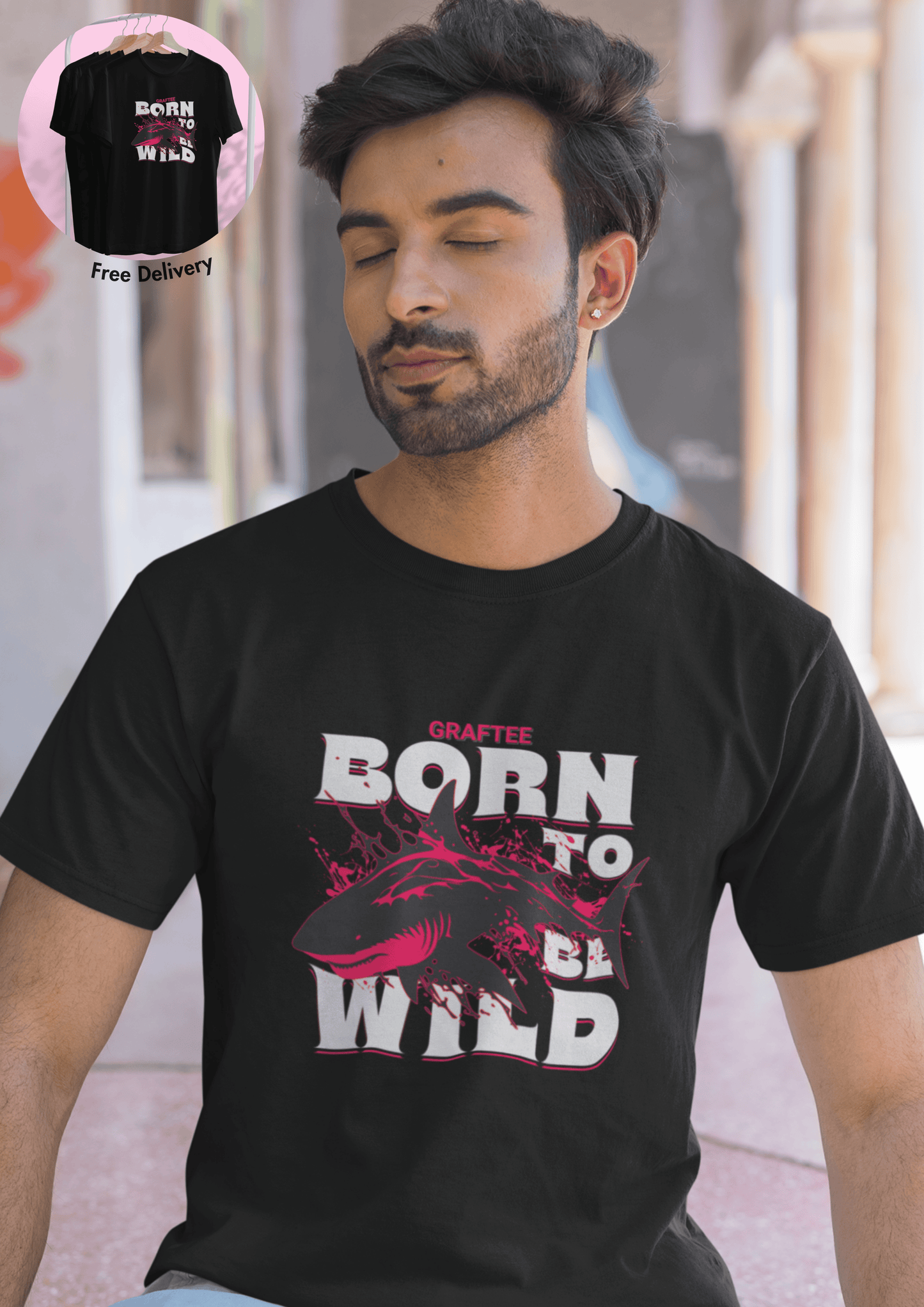 Born to Be Wild Regular Fit T-Shirt: Graftee