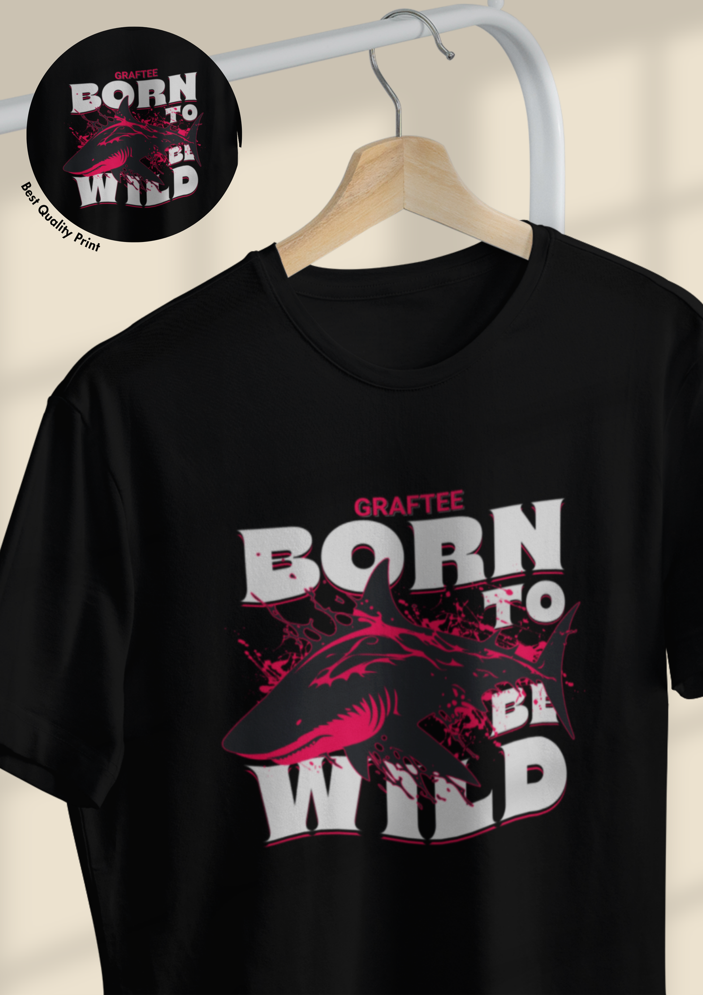 Born to Be Wild Regular Fit T-Shirt: Graftee