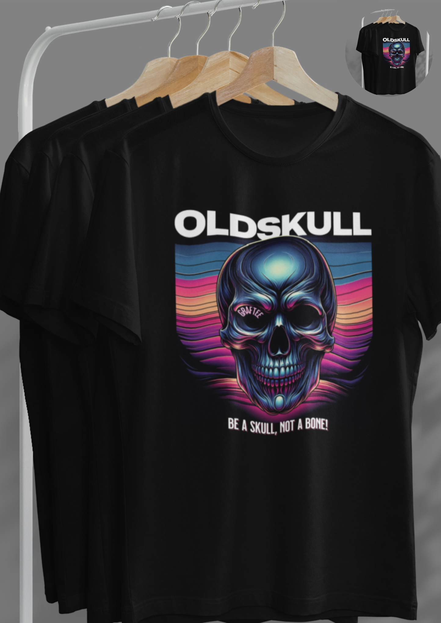 OldSkull Regular Fit T-Shirt: Graftee