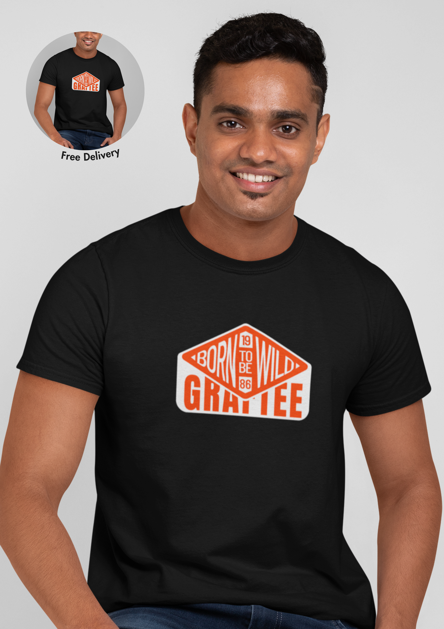 Born to Be Wild Regular Fit T-Shirt: Graftee
