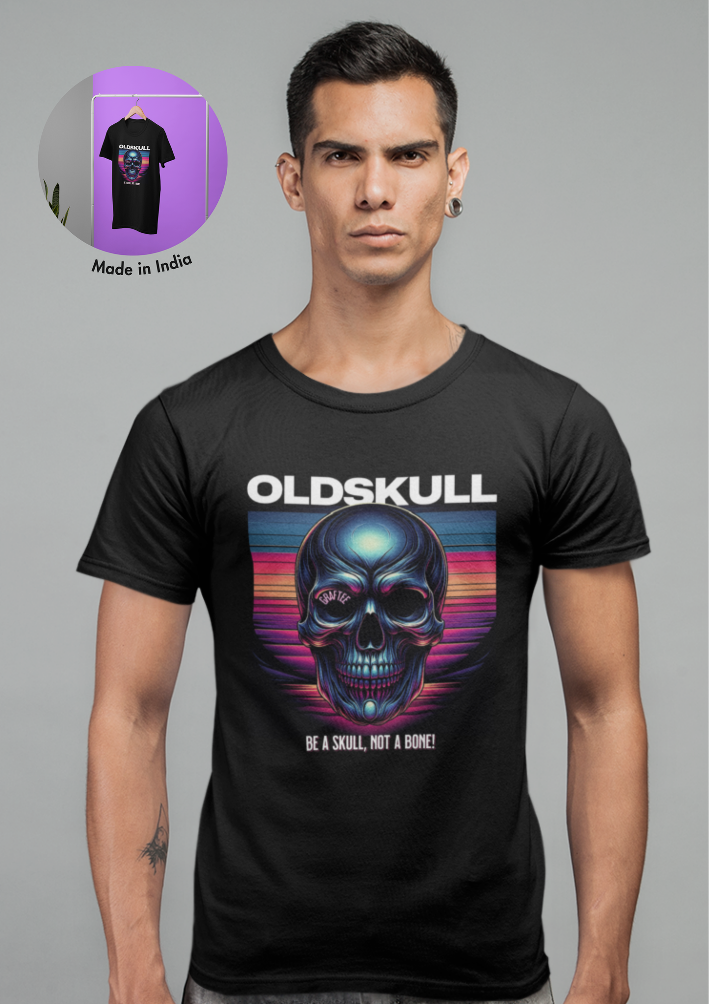 OldSkull Regular Fit T-Shirt: Graftee