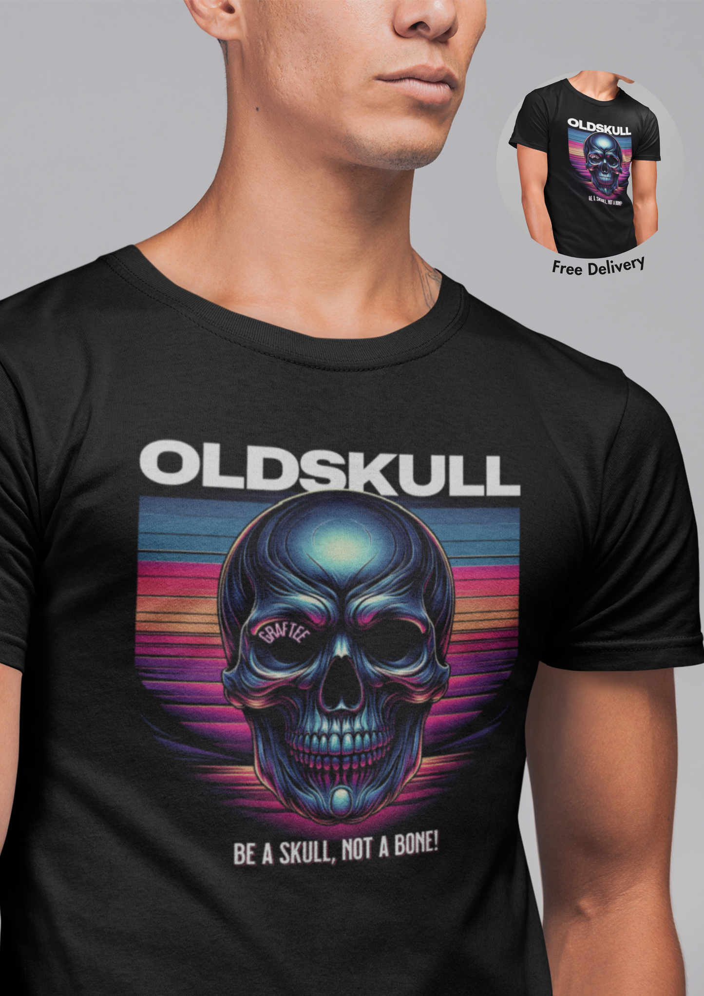 OldSkull Regular Fit T-Shirt: Graftee